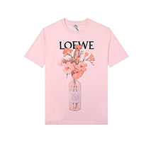 ロエベ 偽物 Tシャツ アナグラム ブローチプリント 半袖 loh07937