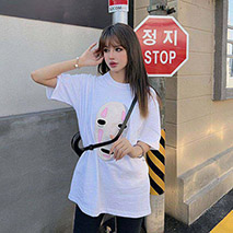 ロエベ スーパーコピー ×スタジオジブリ カオナシ クルーネック Tシャツ lol01203