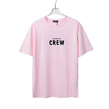 バレンシアガ コピー CREWロゴ Tシャツ ピンク bad01870