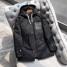 ロエベ 偽物 コットン フーデッド パファージャケット loo59058
