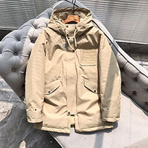 ロエベ 偽物 コットン フーデッド パファージャケット lou95472