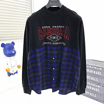 バレンシアガ スーパーコピー B Authentic パッチド ロングスリーブ Tシャツ 698227tmm085212
