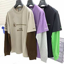 バレンシアガ スーパーコピー WFP DOUBLE SLEEVES Tシャツ 3色 baa62856