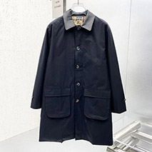シュプリーム コピー x バーバリー チェック レザートレンチコート Baj85955