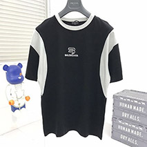 バレンシアガ コピー ロゴ ミディアムフィット Tシャツ bal16034