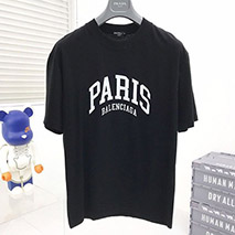 バレンシアガ コピー ロゴ入りコットン Tシャツ bal14492
