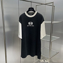 バレンシアガ スーパーコピー ユニセックス 半袖 ロゴ Tシャツ bau57176