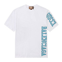 グッチ バレンシアガ 偽物 ロゴ ホワイト Tシャツ gue27260