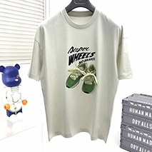 バレンシアガ コピー ロゴ入りコットンTシャツ baw34853