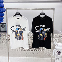バレンシアガ スーパーコピー The Simpsons プリント コットン Ｔシャツ bap55128
