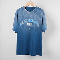 バレンシアガ 偽物 ロゴ入りコットンTシャツ baj17310