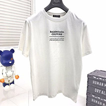 バレンシアガ コピー ロゴ入りコットン Tシャツ bau76844