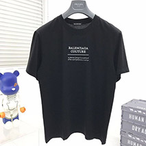 バレンシアガ コピー ロゴ入りコットン Tシャツ bas29296
