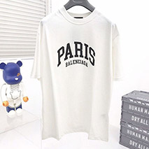 バレンシアガ コピー ロゴ入りコットンTシャツ bax91730
