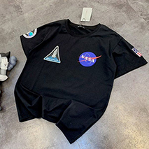 バレンシアガ コピー × NASA スペース ロゴ Tシャツ ブラック bad10260