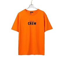 バレンシアガ コピー CREWロゴ Tシャツ オレンジ baj54841