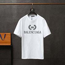 バレンシアガ 偽物 クルーネック Tシャツ BB bab09448