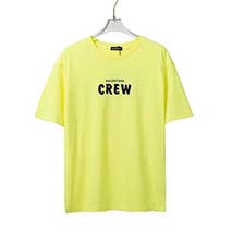 バレンシアガ 偽物 CREWロゴ Tシャツ イエロー bah06821