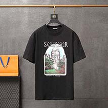 バレンシアガ 偽物 クルーネック Tシャツ SACRE COEUR ブラック bar35088