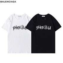 バレンシアガ スーパーコピー クルーネックロゴ Tシャツ 2色 bae25524