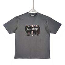 バレンシアガ スーパーコピー リアルバレンシアガ スーパーコピー Tシャツ グレー bax82470