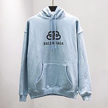バレンシアガ スーパーコピー パーカー BBロゴ プリント付き スウェット bak36738