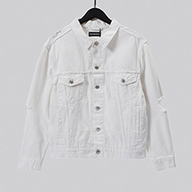 バレンシアガ スーパーコピー Large Fit ジャケット ホワイトデニム bab58865
