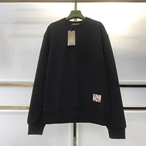 バレンシアガ 偽物 ×グッチ ブラック コットンスウェットシャツ gui55872