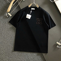 エルメス コピー 半袖 Tシャツ H刺繍 コットン eri25864
