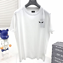 フェンディ コピー モンスター ロゴ クルーネック Tシャツ fec07067
