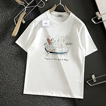 エルメス コピー 半袖 Tシャツ H刺繍 コットン erq96470