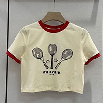 ミュウミュウ コピー ジャージー Tシャツ myi50373