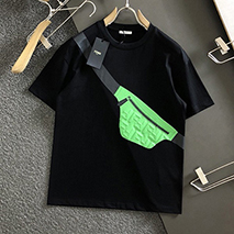 フェンディ スーパーコピー ホワイト ジャージー 半袖 Tシャツ fex03797