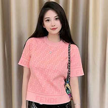 フェンディ 偽物 FFロゴ コットンテリー オーバーサイズ Tシャツ fem15650