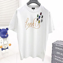 フェンディ コピー ROMA ロゴ クルーネック Tシャツ fec93945