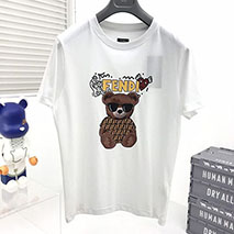 フェンディ スーパーコピー クルーネックロゴジャージーTシャツ fei32629