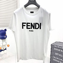 フェンディ スーパーコピー クルーネックロゴジャージー Tシャツ feb44182