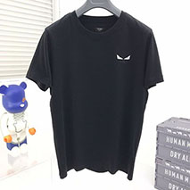 フェンディ 偽物 モンスター ロゴ クルーネック Tシャツ fev46686