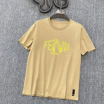フェンディ スーパーコピー ROMA ロゴ クルーネック Tシャツ fez50771