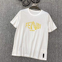 フェンディ スーパーコピー ROMA ロゴ クルーネック Tシャツ feq97004