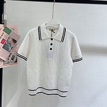 フェンディ スーパーコピー ホワイトジャージー polo シャツ 半袖 fev57315