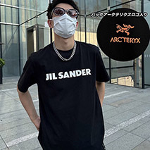 ジルサンダー 偽物 x アークテリクス コラボロゴTシャツ 男女兼用 Jik13604