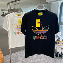 グッチ スーパーコピー アディダス コットンジャージー Tシャツ 2色 guo31070