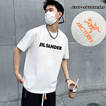 ジルサンダー スーパーコピー x アークテリクス コラボロゴTシャツ 男女兼用 Jiw28108