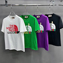 グッチ 偽物 x ノースフェイス コラボ 半袖Tシャツ guh57850