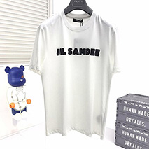 ジルサンダー コピー ロゴプリント入りコットンジャージーTシャツ ホワイト Jii34356