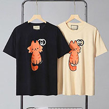 グッチ スーパーコピー プリント コットン Tシャツ gua50728