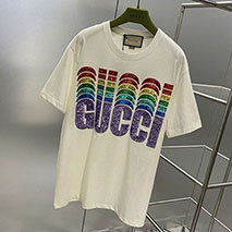 グッチ 偽物 エンブロイダリー入り コットン Tシャツ guy62085