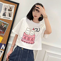 グッチ スーパーコピー ×Kawaii キャットプリント Tシャツ guu81190