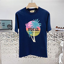 グッチ コピー パームプリント コットンTシャツ gug36186